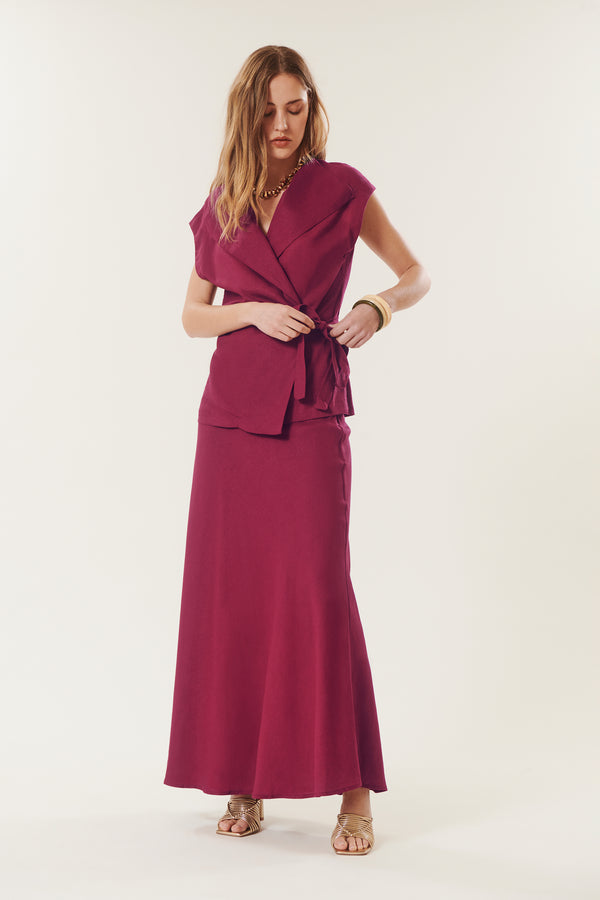 Roberta | Long linen skirt