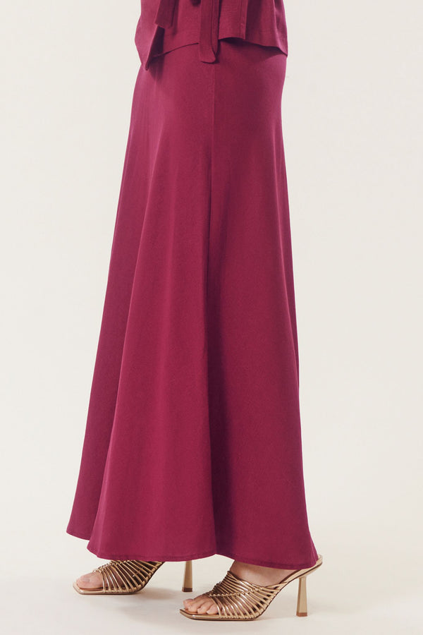 Roberta | Long linen skirt