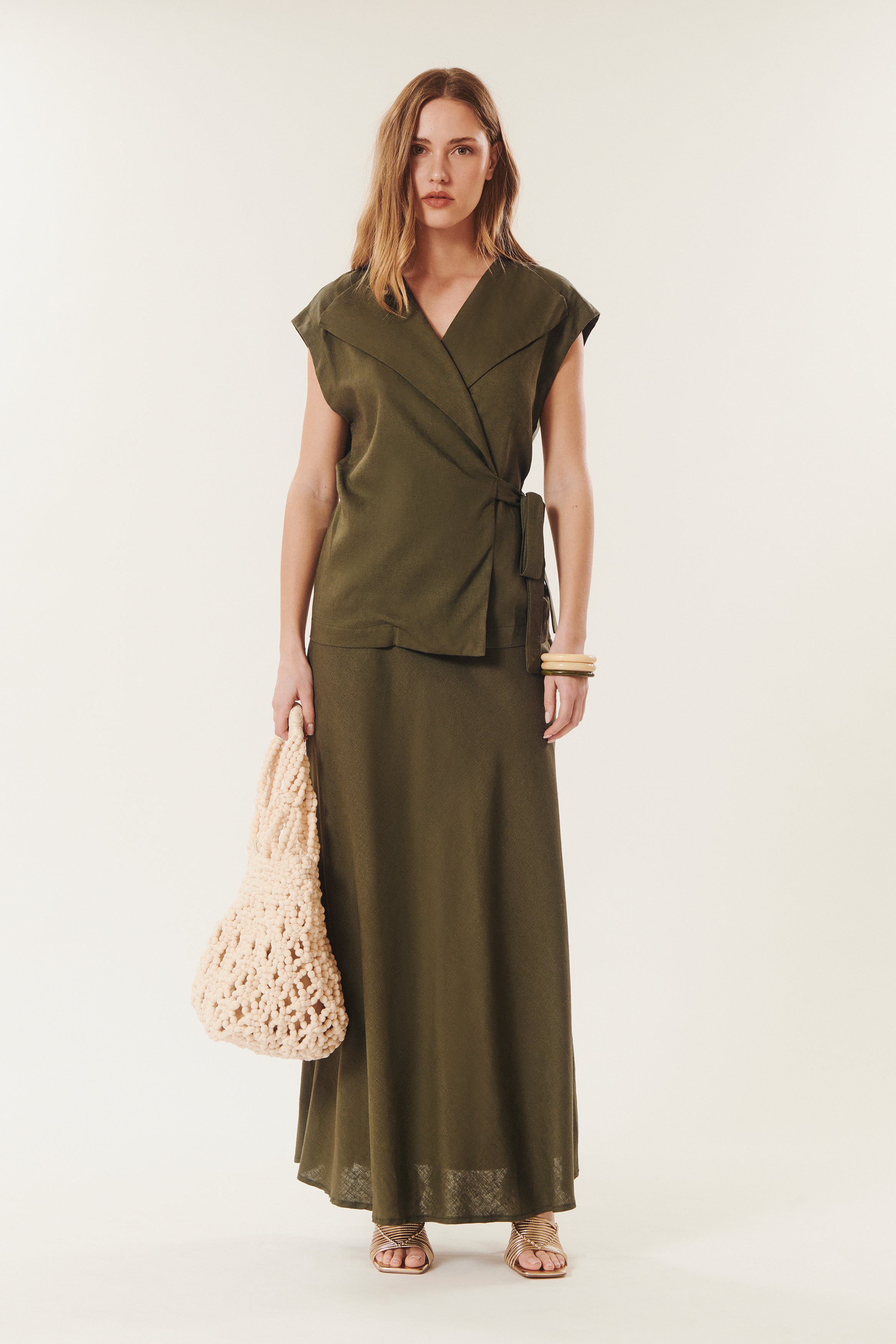 Rapallo | Linen wrap top