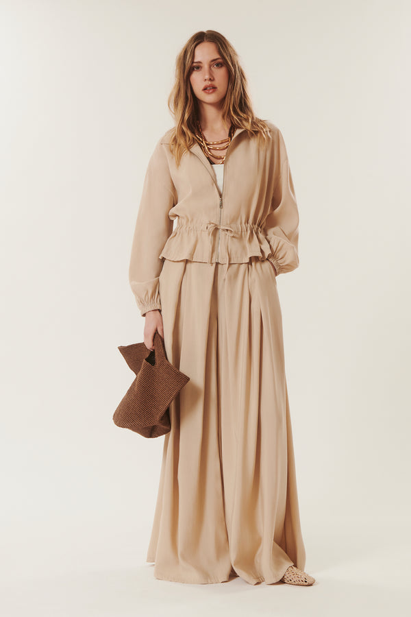 Sinai | Pleated wide-leg trousers