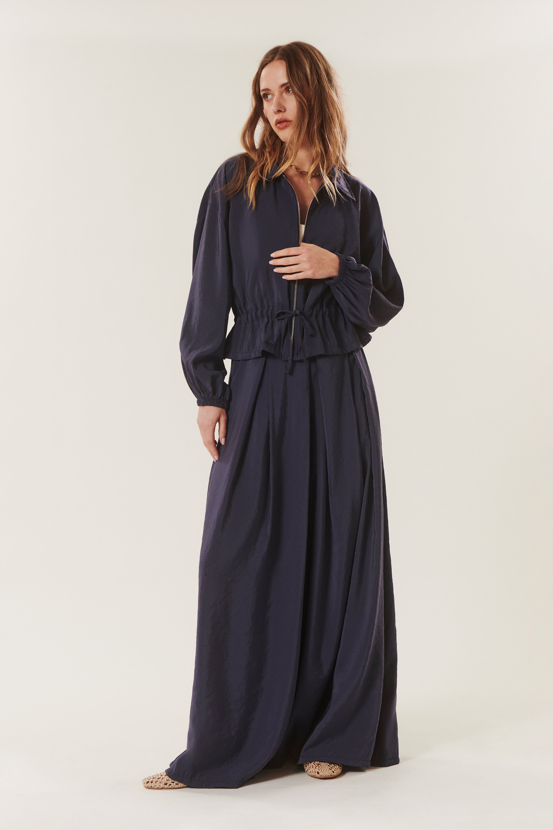 Sinai | Pleated wide-leg trousers