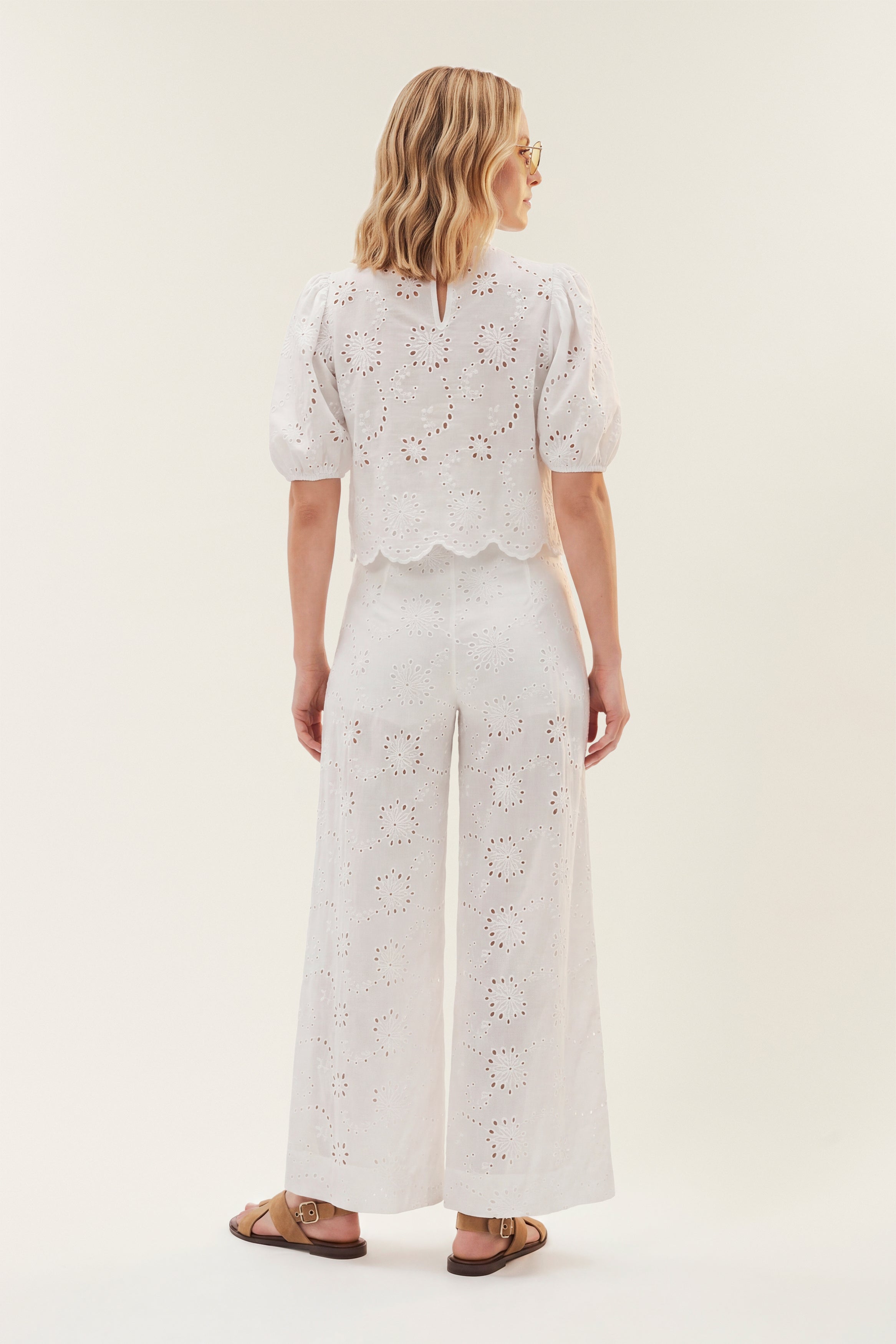 Stuart | Macramé Puff Sleeve Top