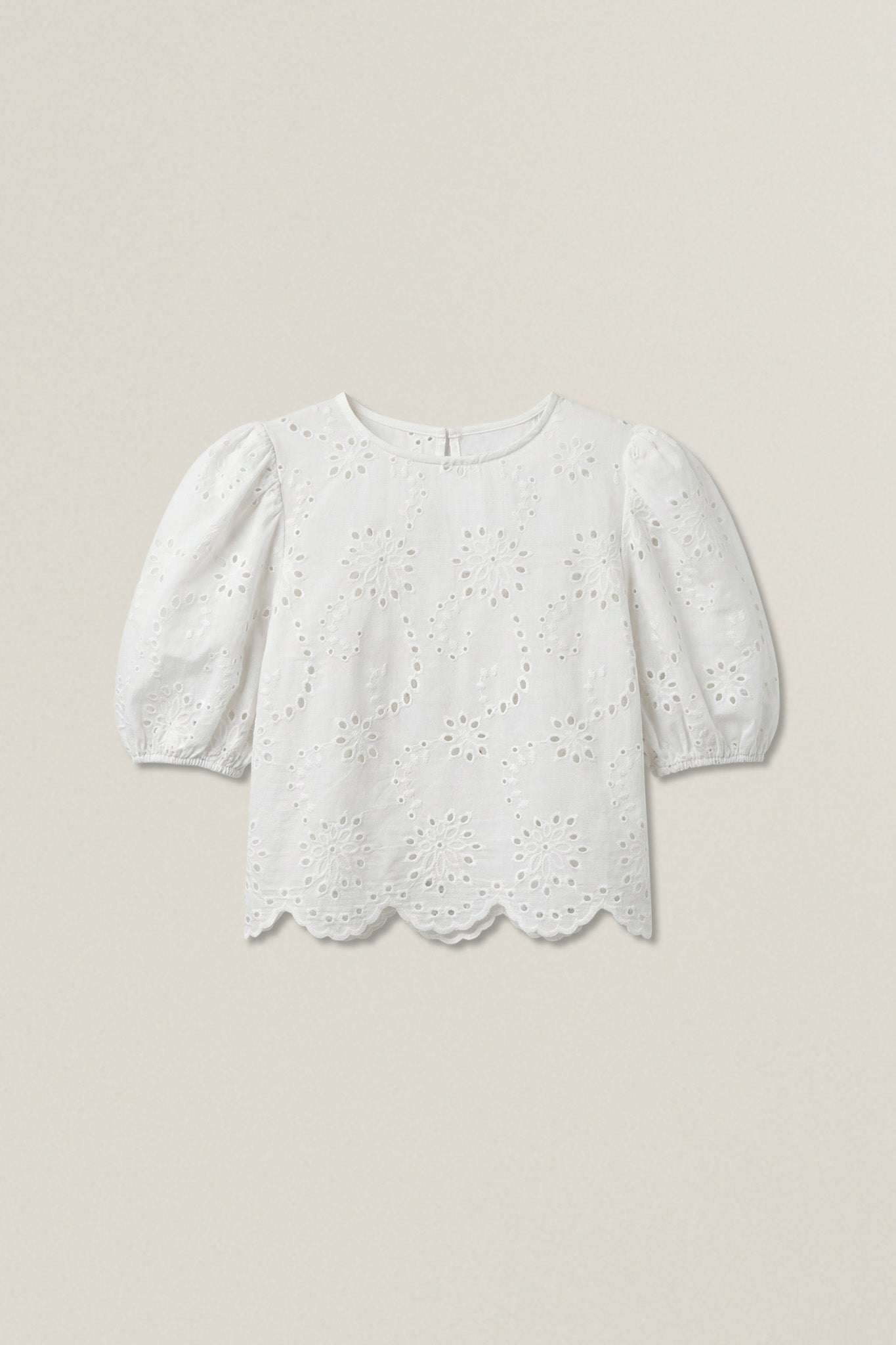 Stuart | Macramé Puff Sleeve Top