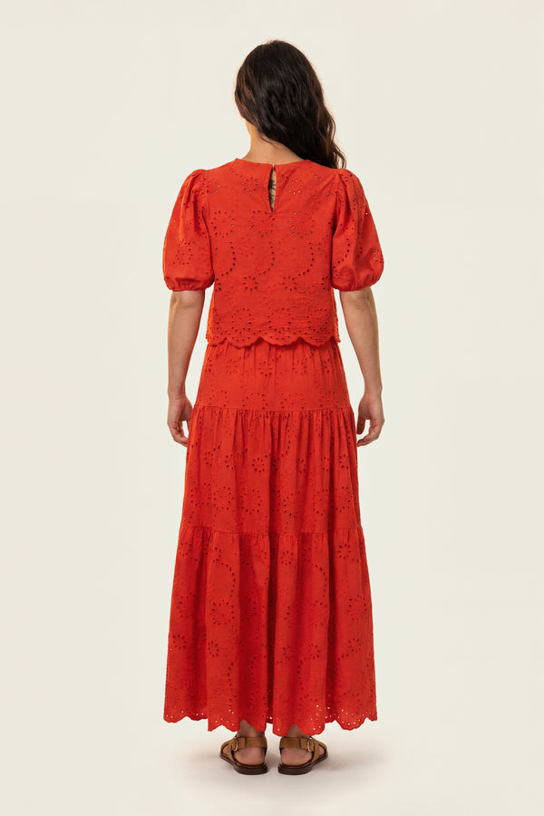 Elodie | Long macramé skirt