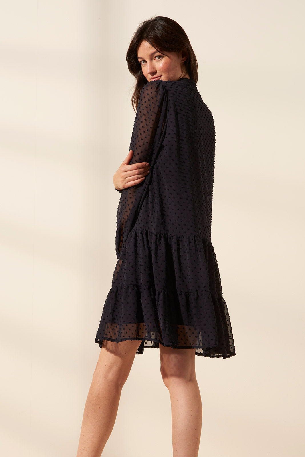 Ava | Short polka dot dress